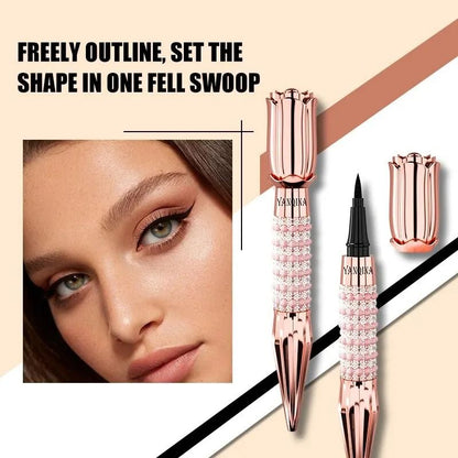YANQINA Precision Liquid Eyeliner Pen Waterproof Long Lasting Black 5