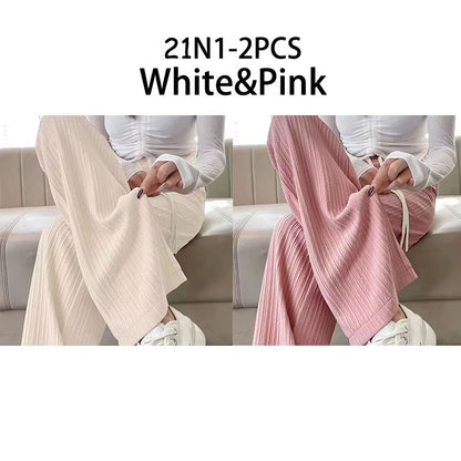 2025 HighWaist Bubble Cloud Puff Pants  Draped WideLeg  Narrow Straight Fit 10