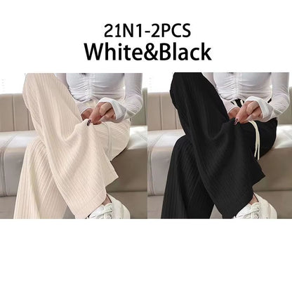 2025 HighWaist Bubble Cloud Puff Pants  Draped WideLeg  Narrow Straight Fit 8