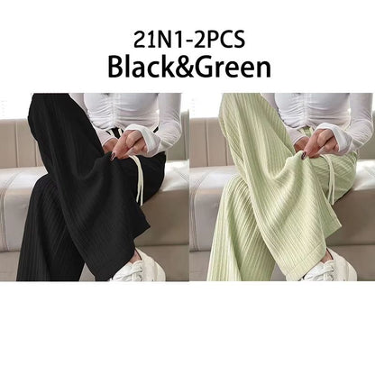 2025 HighWaist Bubble Cloud Puff Pants  Draped WideLeg  Narrow Straight Fit 18