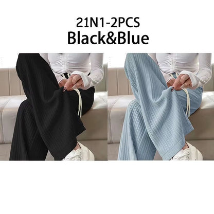 2025 HighWaist Bubble Cloud Puff Pants  Draped WideLeg  Narrow Straight Fit 19