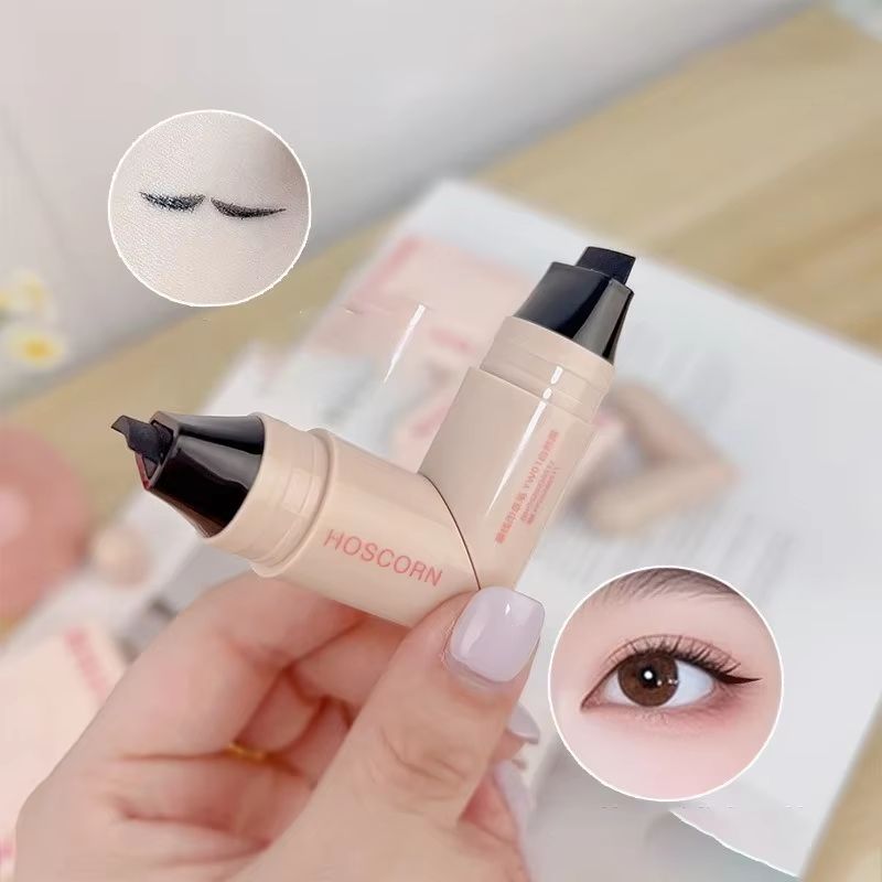 Lazy DualHead Eyeliner Stamp  Waterproof FastDrying Liquid Liner Pen 3