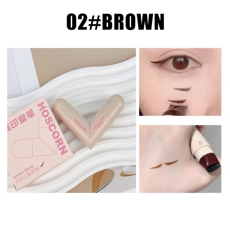 Lazy DualHead Eyeliner Stamp  Waterproof FastDrying Liquid Liner Pen 7