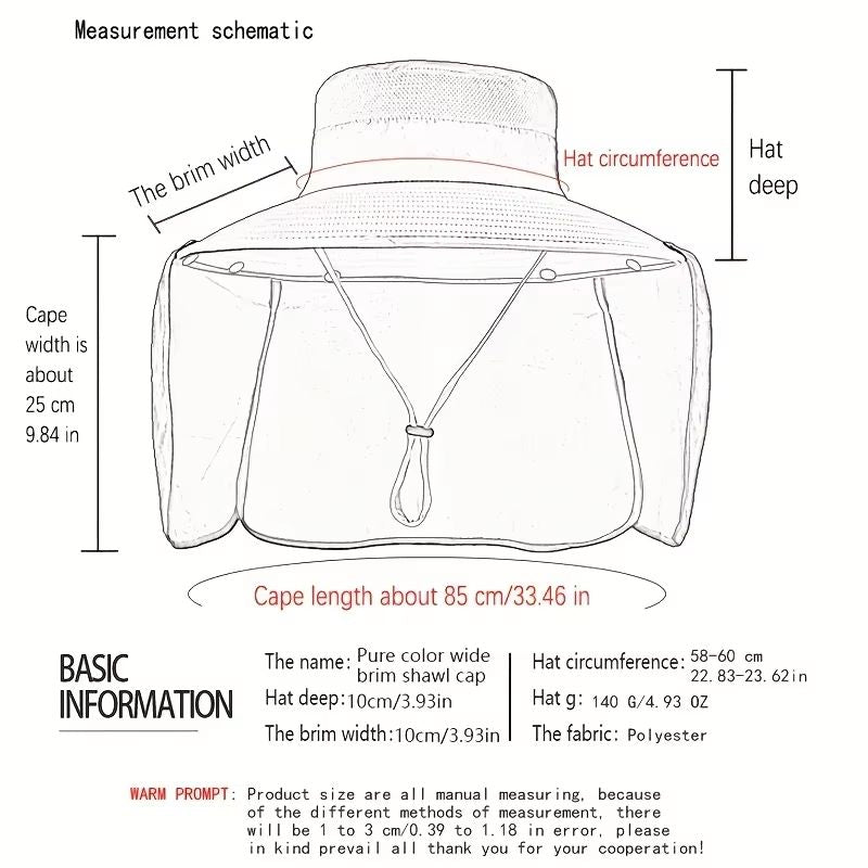 TrailGuard Mens WideBrim Sun Hat With Neck Shade  Breathable Outdoor Fishing  Hiking Hat 1