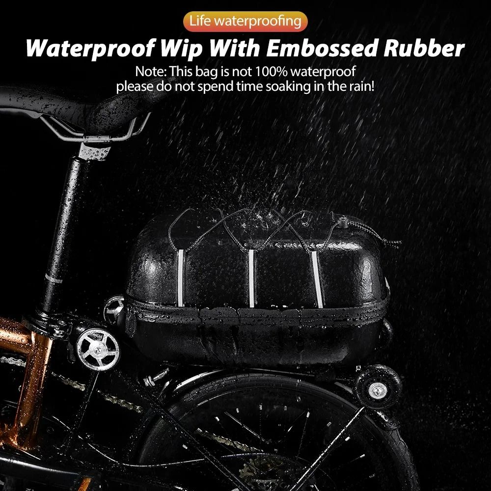 Waterproof Rear Seat Bicycle Bag Large Capacity Trunk Pannier With Hard Shell Design 2