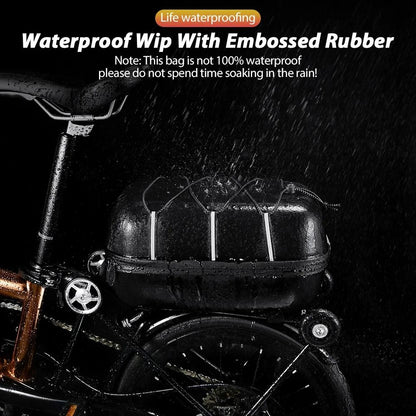 Waterproof Rear Seat Bicycle Bag Large Capacity Trunk Pannier With Hard Shell Design 2