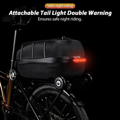 Waterproof Rear Seat Bicycle Bag Large Capacity Trunk Pannier With Hard Shell Design 5