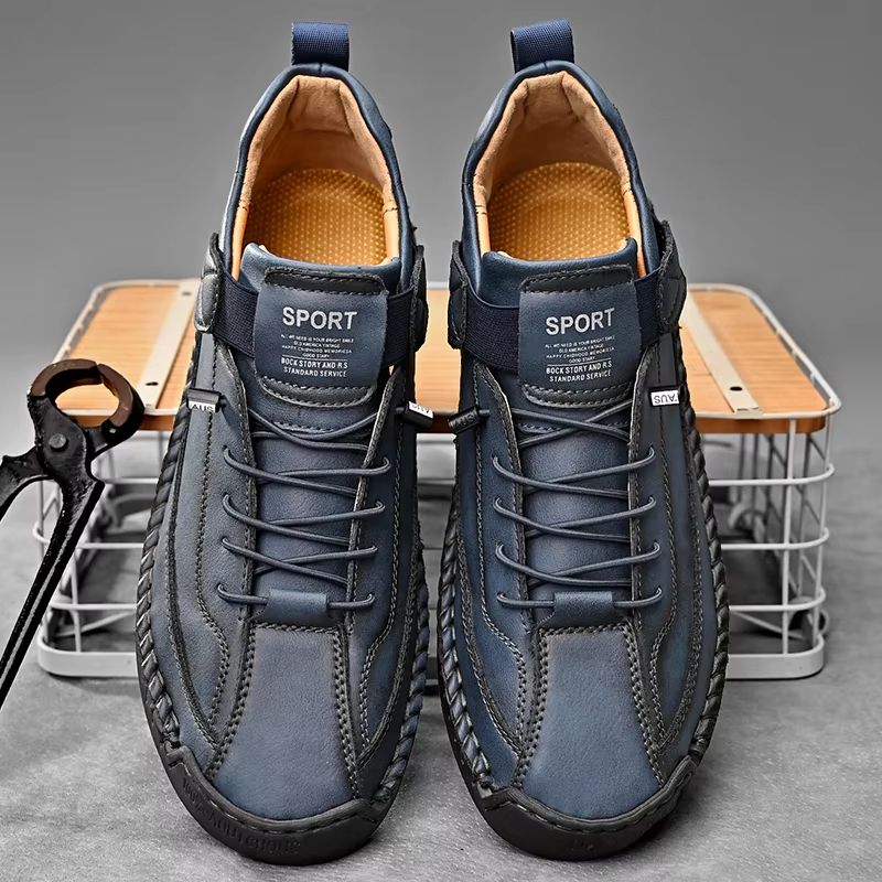 Handmade Leather Mens Loafers  Casual SlipOn Breathable Moccasins With Fashion Comfort 1