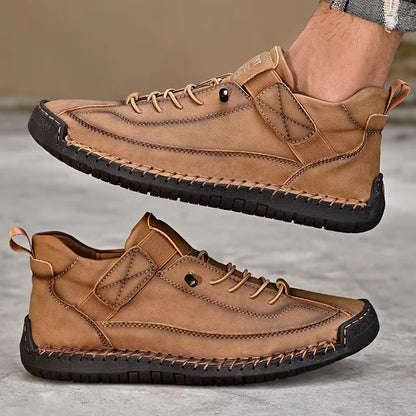 Handmade Leather Mens Loafers  Casual SlipOn Breathable Moccasins With Fashion Comfort 3