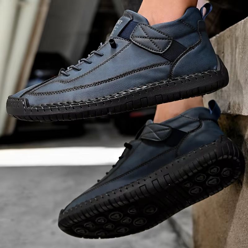 Handmade Leather Mens Loafers  Casual SlipOn Breathable Moccasins With Fashion Comfort 5