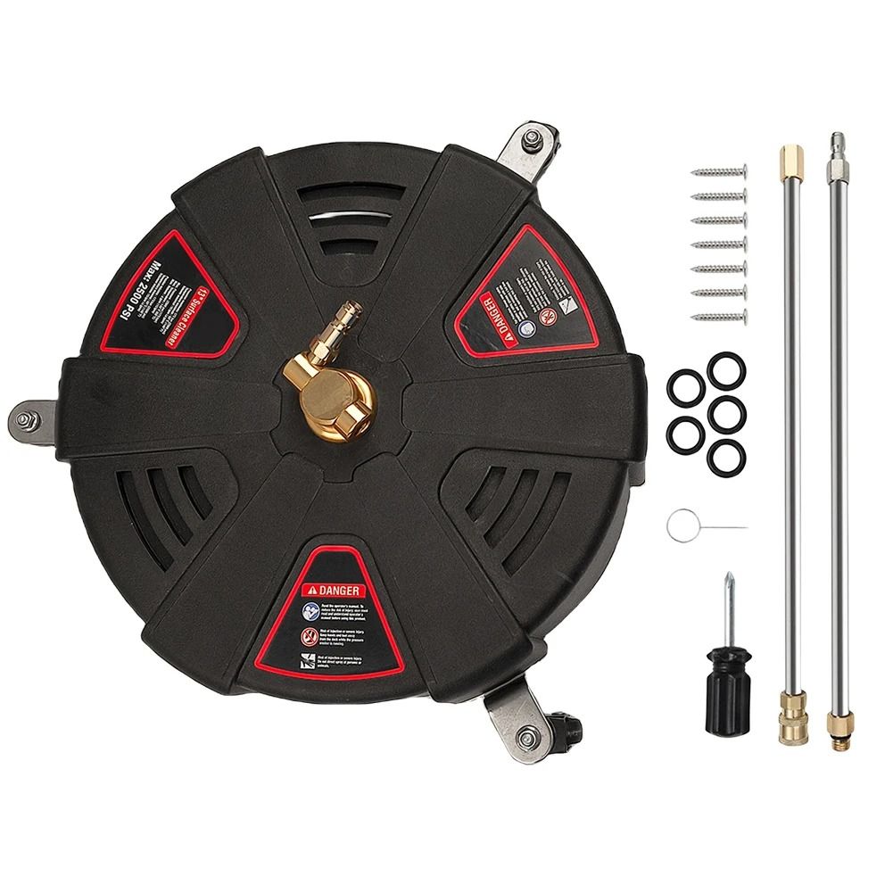 Patio Surface Cleaner Attachment With Quick Connect And 3 Wheels  2500 PSI Pressure Washer Accessor 2