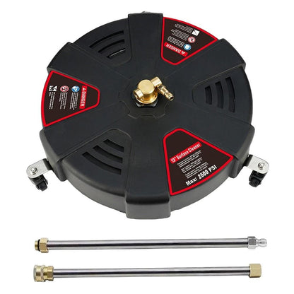 Patio Surface Cleaner Attachment With Quick Connect And 3 Wheels  2500 PSI Pressure Washer Accessor 4