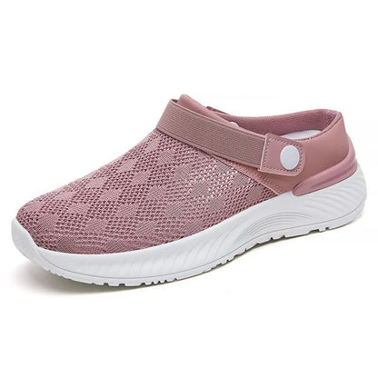 2025 Summer Womens Mesh SlipOn Slippers  Casual Breathable HalfSupport Shoes 10