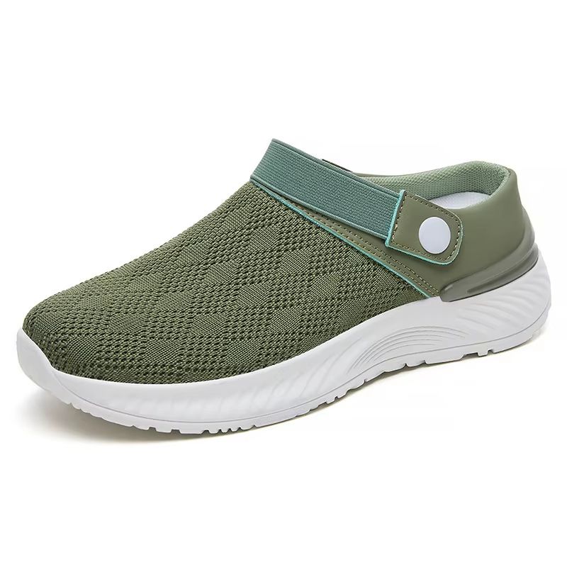 2025 Summer Womens Mesh SlipOn Slippers  Casual Breathable HalfSupport Shoes 7
