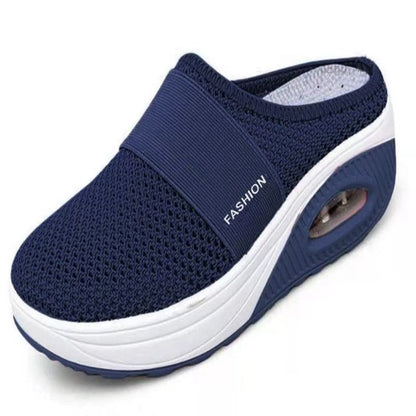 Women Wedge Sandals Open Toe Slip On Slippers 1