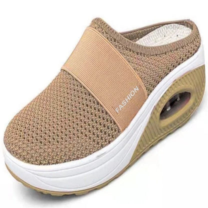 Women Wedge Sandals Open Toe Slip On Slippers 8