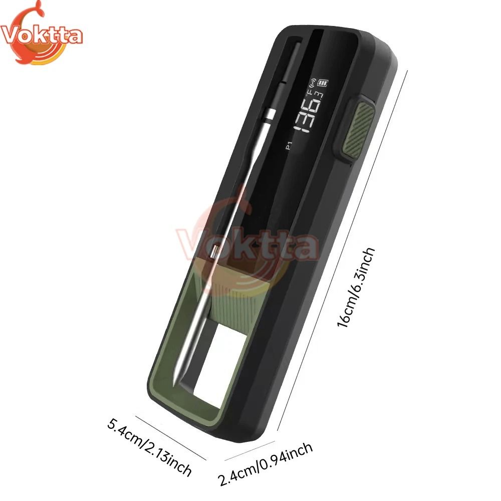 Wireless Bluetooth Food Thermometer With Waterproof Probe And App Control 5