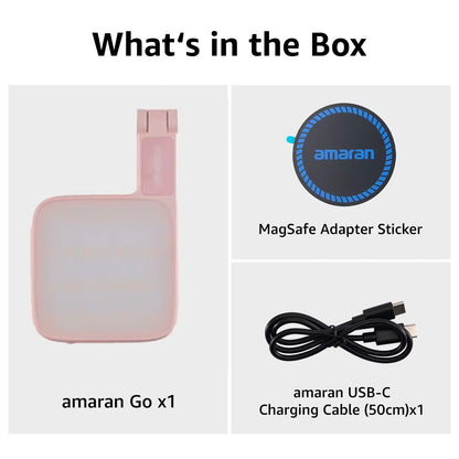 Magnetic Phone Selfie Light With Mirror Portable Rechargeable LED 6