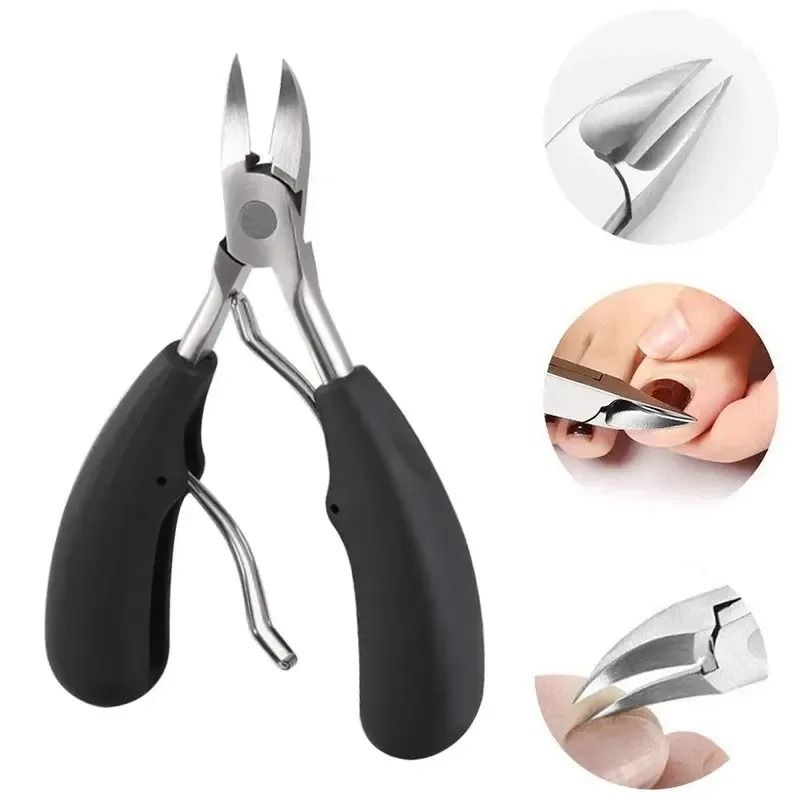 4 Piece Ingrown Toenail Clipper Set Stainless Steel For Thick Nails 4