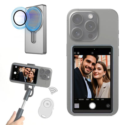 Magnetic Phone Selfie Monitor Screen For Rear Camera Vlogging And Live Streaming