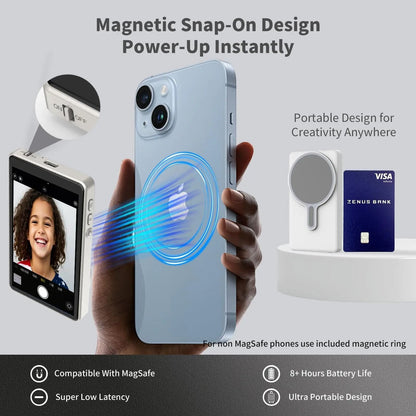 Magnetic Phone Selfie Monitor Screen For Rear Camera Vlogging And Live Streaming 2