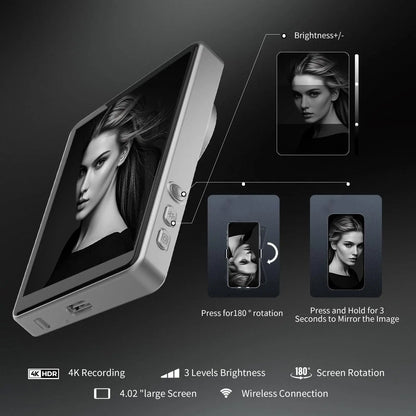 Magnetic Phone Selfie Monitor Screen For Rear Camera Vlogging And Live Streaming 6