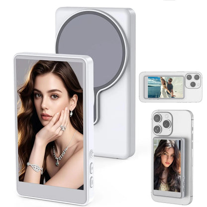 Magnetic Phone Selfie Monitor Screen For Rear Camera Vlogging And Live Streaming 8