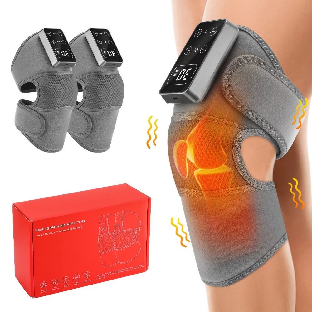 Electric Knee Massager With Heat And Vibration Support Brace