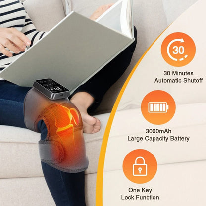 Electric Knee Massager With Heat And Vibration Support Brace 4