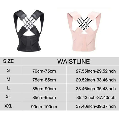 Back Posture Corrector Brace for Women, Shoulder Back Support Belt, breathable Posture Correction for Students Kid