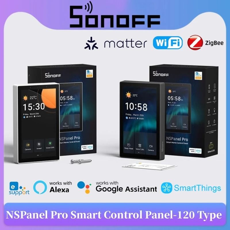 Smart Home Control Panel With Zigbee Gateway Power Monitoring And Voice Assistant Support 1