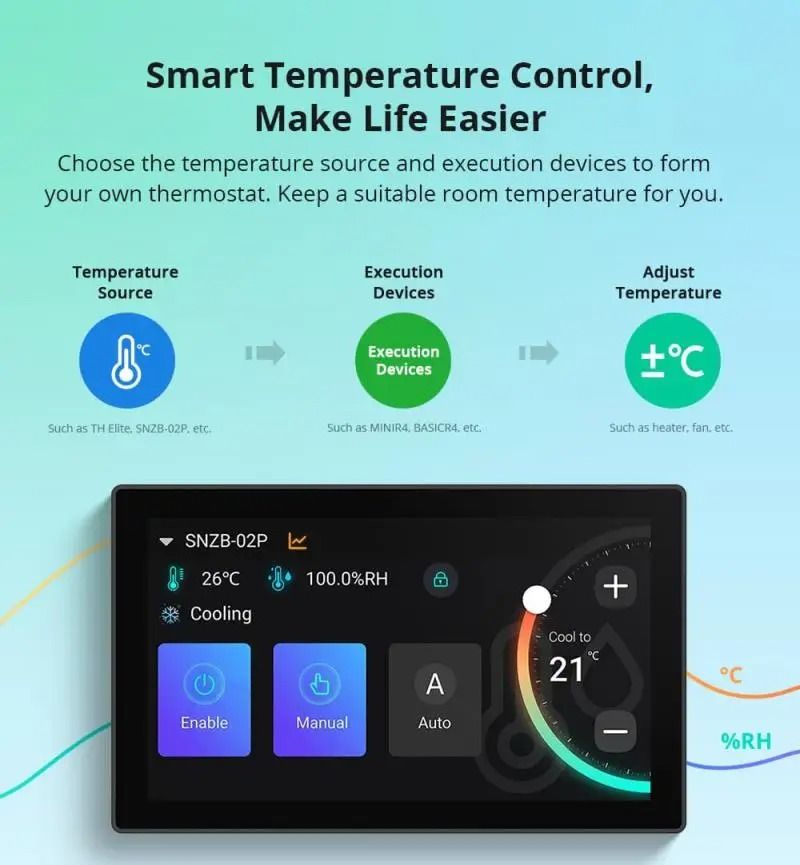Smart Home Control Panel With Zigbee Gateway Power Monitoring And Voice Assistant Support 3
