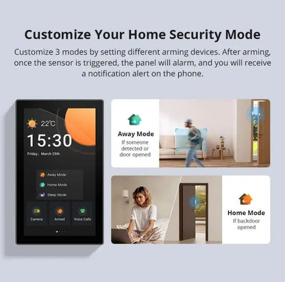 Smart Home Control Panel With Zigbee Gateway Power Monitoring And Voice Assistant Support 4