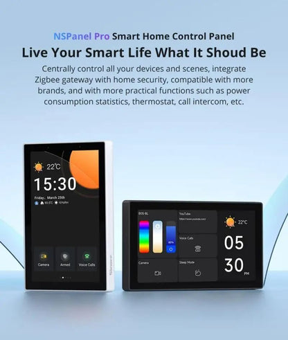 Smart Home Control Panel With Zigbee Gateway Power Monitoring And Voice Assistant Support 5