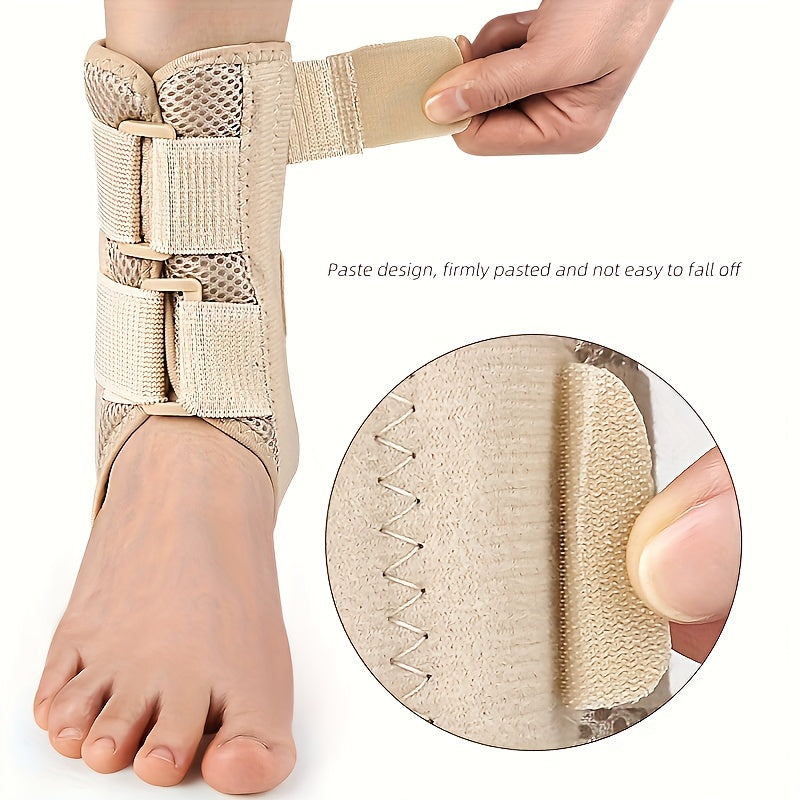 Mesh Breathable Ankle Sleeve, Spring Bar Sports Elastic Support, Double-sided Adjustable Compression Ankle