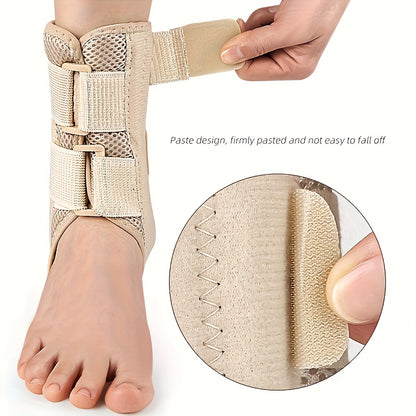 Mesh Breathable Ankle Sleeve, Spring Bar Sports Elastic Support, Double-sided Adjustable Compression Ankle