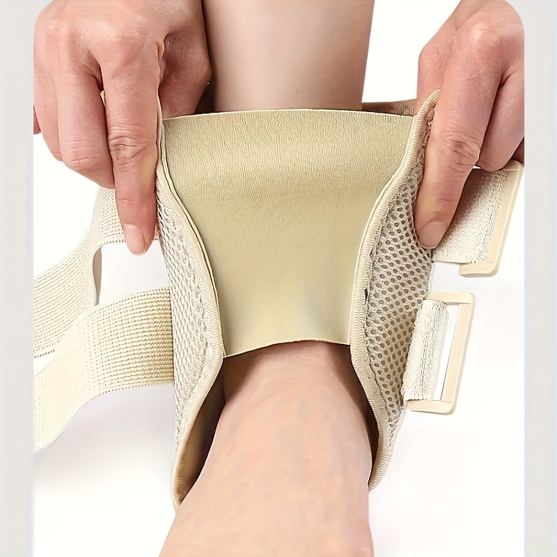 Mesh Breathable Ankle Sleeve, Spring Bar Sports Elastic Support, Double-sided Adjustable Compression Ankle
