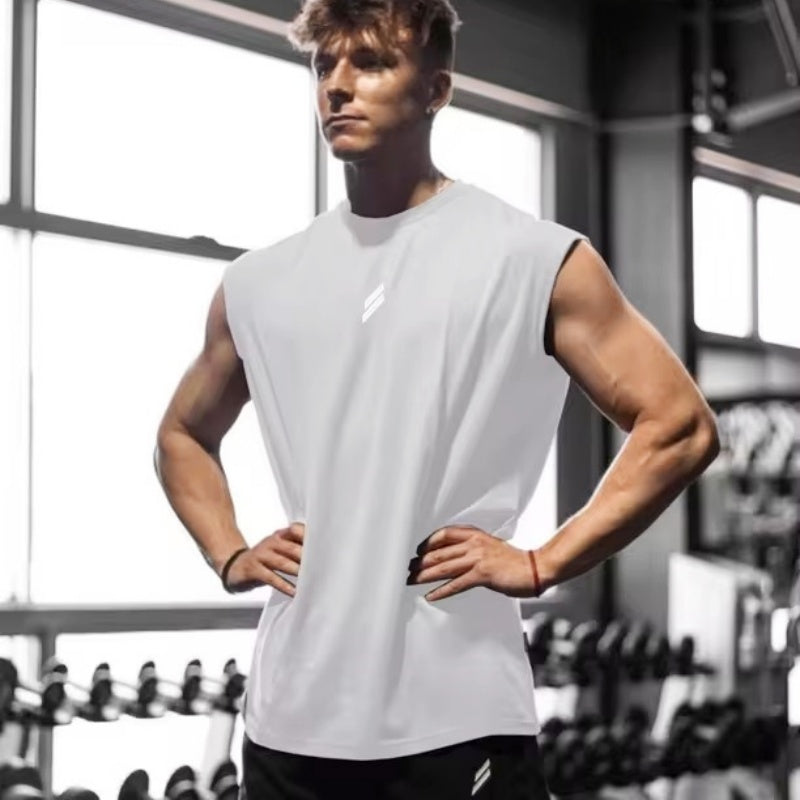 NEW Summer Fitness Sports Tank Top Men, Breathable, Training Sleeveless T-shirt, Quick Drying Vest, Male Fitness