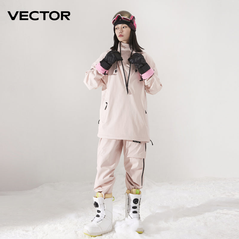 Warm Windproof Ski Jacket For Men Women Solid Color Waterproof Winter Overalls Outdoor Snowboard Cl 3