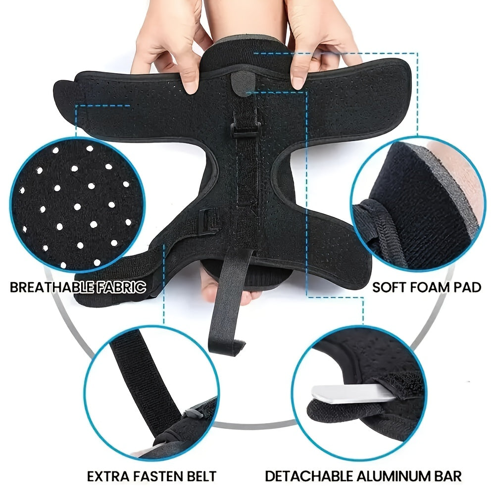 Plantar Fasciitis Night Splint Adjustable Brace Support, Foot Drop Orthosis Stabilizer Pain Relief