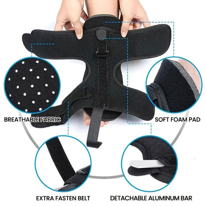 Plantar Fasciitis Night Splint Adjustable Brace Support, Foot Drop Orthosis Stabilizer Pain Relief