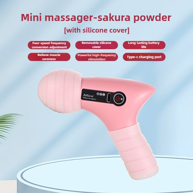 12mm Deep Tissue Cordless Mini Massage Gun Quiet MultiSpeed 25kg Muscle Relief For Neck Shoulder 4