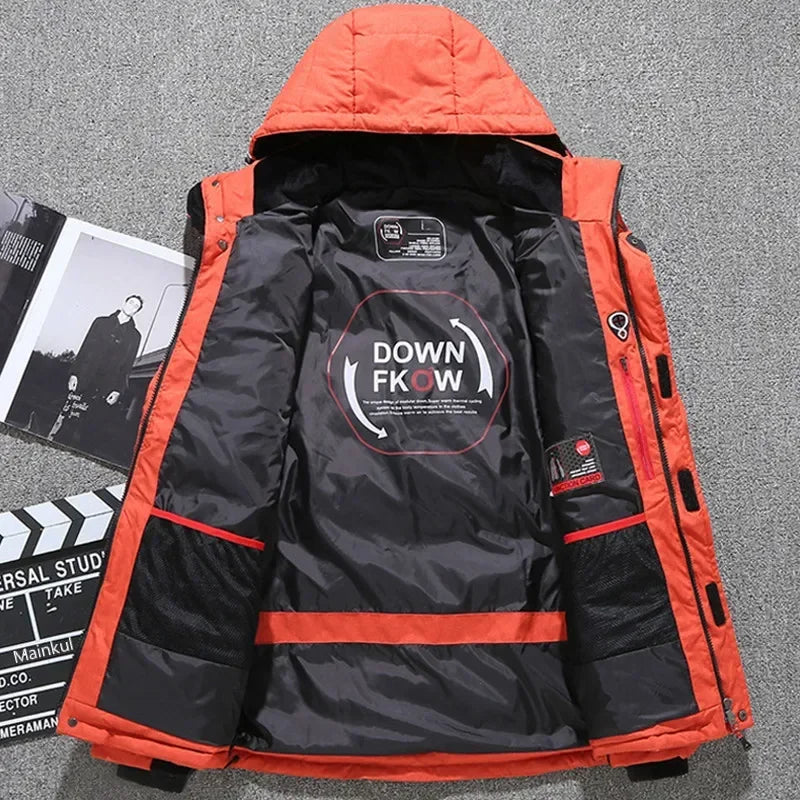 Thermal Skiing Down SUIT New Winter Ski Suit Men Warm Snowboard Bibs Pants Male Snowmobile Clothing 1