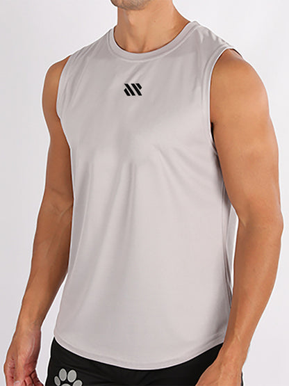 Summer Gym Vest Men Bodybuilding Sleeveless Sports Tank Top quick-drying mesh Fitness Running Tank Top Men Clothes