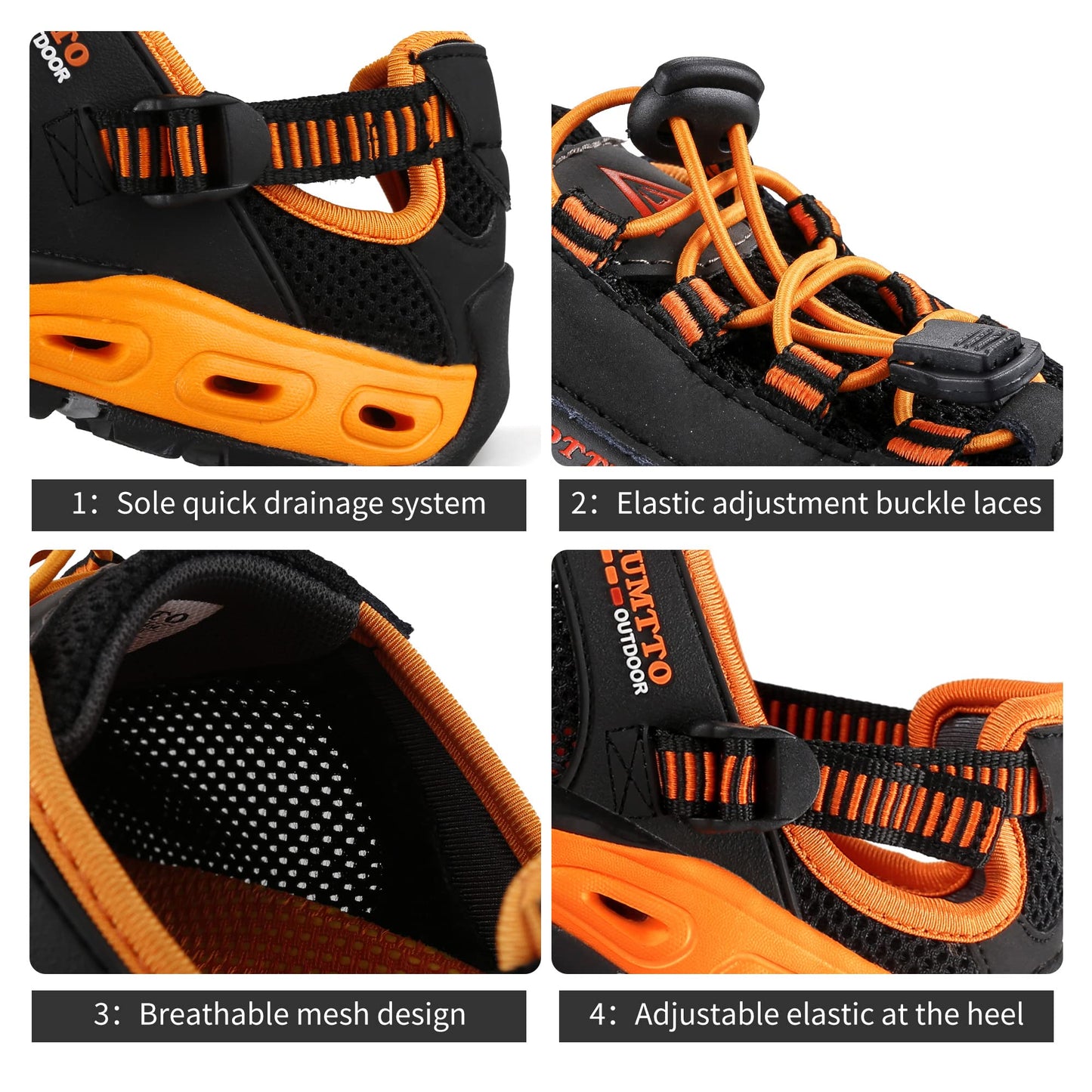 Summer Wading Hiking Shoes For Men Outdoor Man Sneakers Breathable Quick Drying Sports Trekking Bar 2