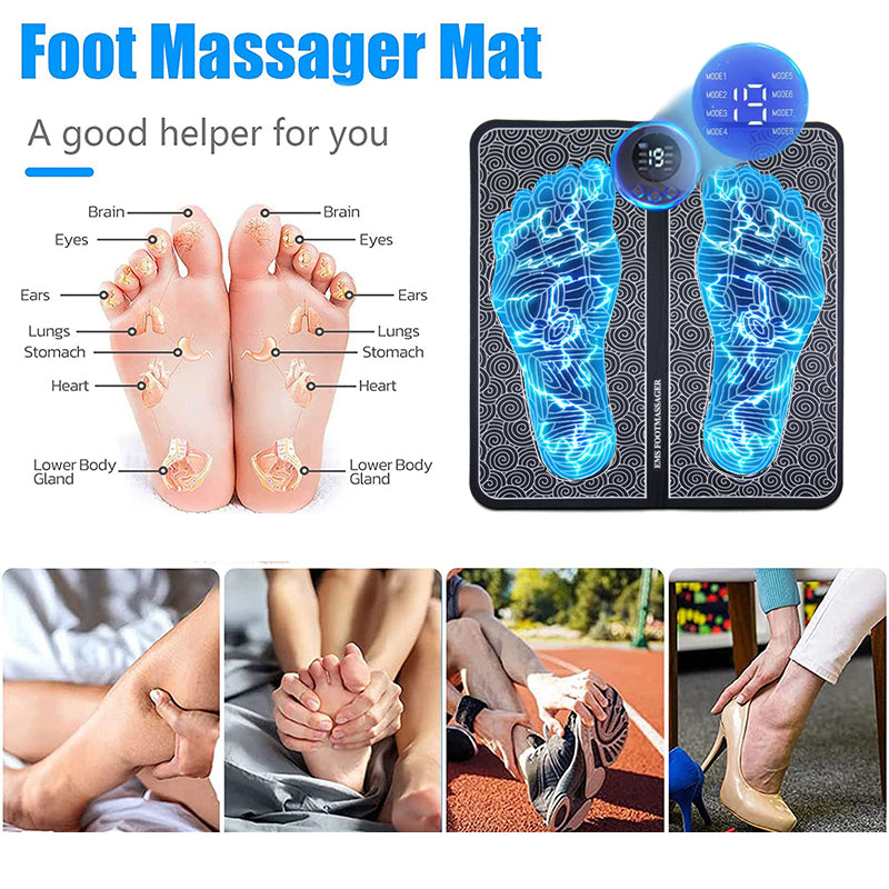 Relaxation Trainer Pad Muscle Massage Electric Foot Massager for Family Home Sport