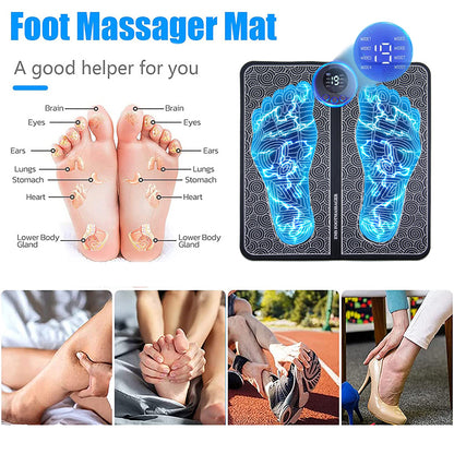 Relaxation Trainer Pad Muscle Massage Electric Foot Massager for Family Home Sport