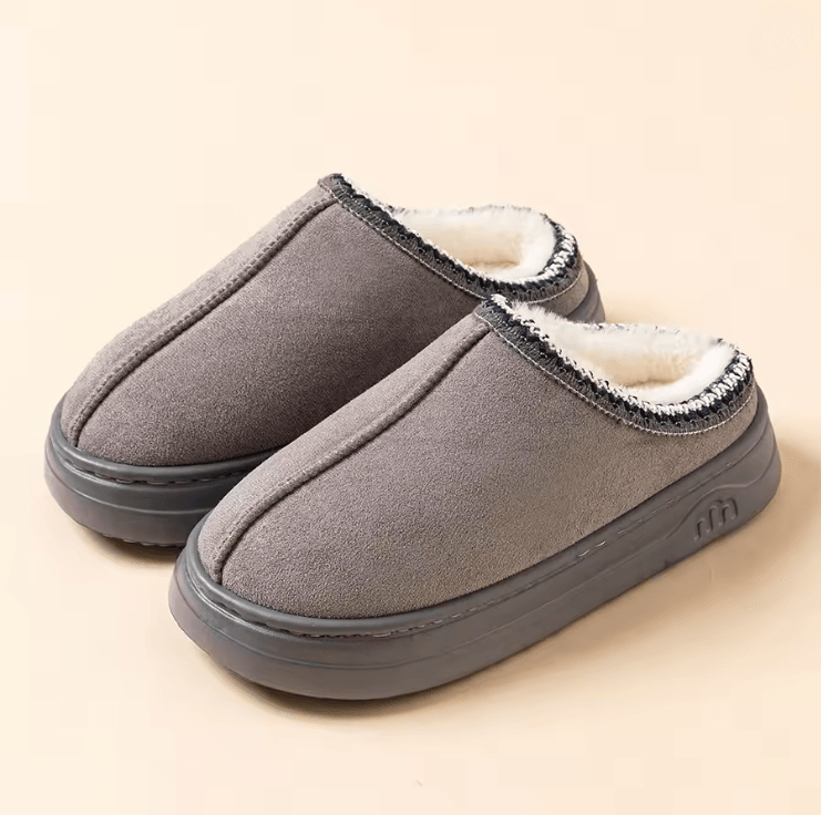 Cozy Winter Plush Slippers For Women And Men Indoor Outdoor Non Slip Warm House Shoes 4