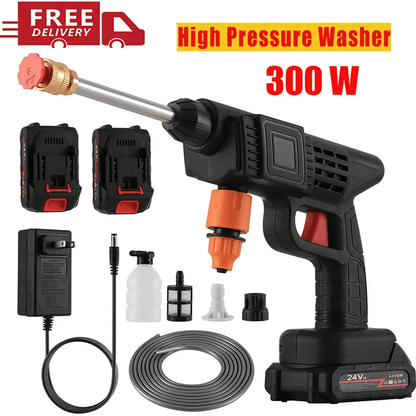 Cordless High Pressure Car Washer with Rechargeable Battery and Foam Spray Gun