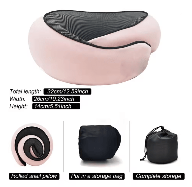 Memory Foam Neck Pillow With Head Support Cushion For Travel And Home Comfort 2